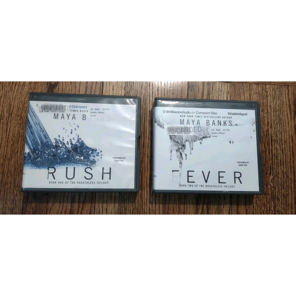 Maya Banks Breathless Trilogy Rush and Fever‎ Audiobooks CD Set Unabridged
